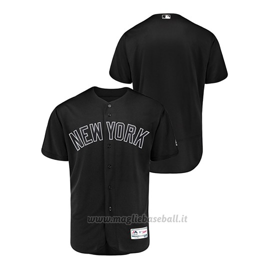 Maglia Baseball Uomo New Y Ork Yankees 2019 Players Weekend Autentico Nero